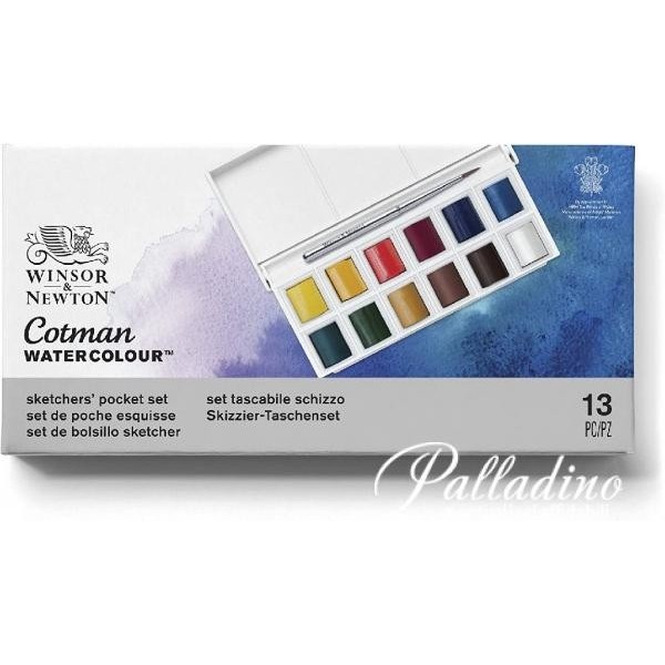 ACQUERELLI WINSOR E NEWTON COTMAN 13 COLORI