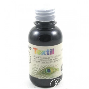 TEXTIL COLORE PER TESSUTO LIQUIDO NERO 125 ML.